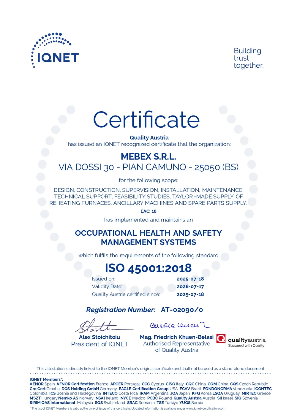 Certificazioni